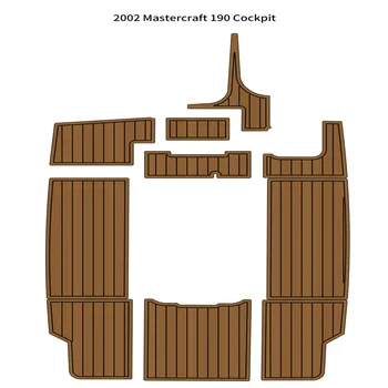 2002 Mastercraft 190 Подложка За пилотската кабина Лодка EVA Пяна Комплект От Изкуствена Тик Подложка За Пода Подови Основа Самоклеящийся Стил SeaDek Gatorstep