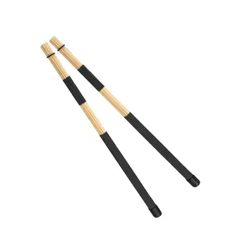 Бамбукови хот-род, барабанни пръчки, гладка ръкохватка с дължина 40 см за джаз, фолк на малки заведения