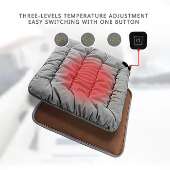 USB Регулируема Температура Топло Електрическа Възглавница Стол 3 Домашни Любимци Зимата Автомобилно Одеяло Котка Удобна Топло За Тялото Do L0B2