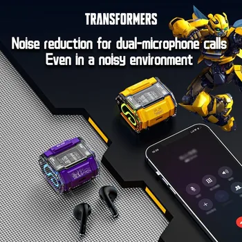 Нови оригинални слушалки Трансформърс MG-C03 TWS Bluetooth 5.3 HD Покана Стерео Слушалки с микрофон Слот спортни слушалки Модни
