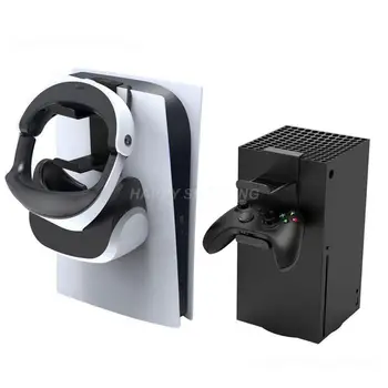 Кука във формата на жаби за слушалки за игралната конзола PS5 Подвижни висящи притежател на полици за съхранение на слушалки, аксесоари за X серията