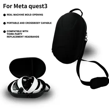 Преносим чанта за съхранение на колана си от EVA за Meta Quest 3 с пагон