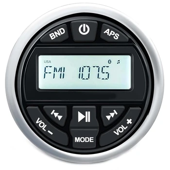 Водоустойчив морски MP3 плейър Bluetooth Цифров стереоприемник с МР3плеером AM FM радио USB за стрийминг на музика