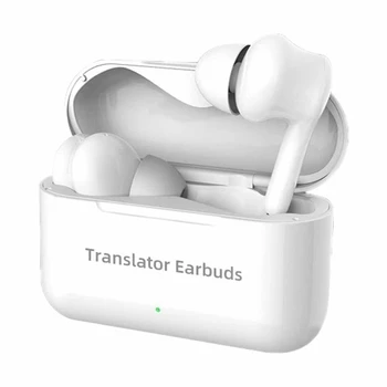 Слушалки за превод M6, 127 езици, незабавен превод, Умен гласов преводач, Безжичен Bluetooth-преводач, слушалки