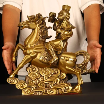 Декорация на Фън Hou от чист бронз кон, бронзова маймуна, украса за кабинет и офис