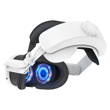 Централен колан с акумулаторна батерия с капацитет 6000 mah за Oculus Quest 3, сменяеми луксозни аксесоари, повишена удобна поддръжка, снижающая налягане в главата