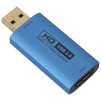 1 бр. USB-карта за улавяне на вашия компютър-в съвместима карта улавяне на 4K 60Hz HD-карта за запис на видео USB3.0 улавяне Карта