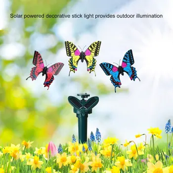 Въртящата Слънчева лампа Brd, с променящ се цвят, Led Градински Слънчева светлина, Външна водоустойчив Птица, Слънчев светодиод за градински лампи