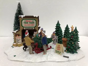 Коледен декор ръчно изработени Изделия от смола Фигурки Kris's Tree Fram Страхотни Градински декорации, Декорация на дома Коледен подарък