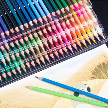 Моливи 180 цвята, акварелни дръжки, мека основа за художници ярки цветове за рисуване, перушина на миниатюрите, за да проверите за colorization