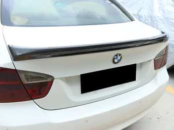 За BMW Серия 3 E90 Седан 2005-2012 AC Стил на FRP Неокрашенный Цвят Днешно карбон на Задния Спойлер на Багажника Крило на Багажника Спойлер