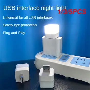 1/3 / 5ШТ Творчески мини-Usb лека нощ за грижа за очите студенти, led с лампа, Аварийни светлини, Преносим мобилен източник на захранване Usb