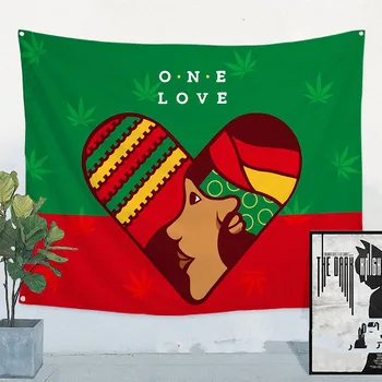 Ретро Рок Музика Плат Изкуство Флаг Банер Bob Marley в Ямайски Реге Плакат Гоблен Подвесная картина на Фона на декор