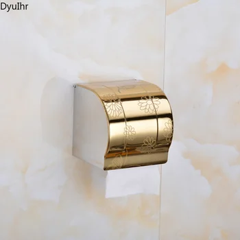 Аксесоари за баня стенен държач тоалетна ролка от неръждаема стомана, държач за кърпички за баня, водоустойчив и влагоустойчив, отговарят на високи DyuIhr