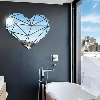 Акрилна стикер на стената с диаманти Love Diamond САМ за спални, хол, на фона на стената телевизор, декорации за дома Стикер за стена