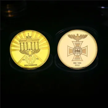 Възпоменателни медали Германия 1872 г., Златен Германски Кръст с орел, Кръгли монети сбирка