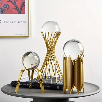 Нордические минималистичные изделия от метал абстрактни художествени орнаменти, веранда, всекидневна TV шкаф за офис desk творческа декорация на дома