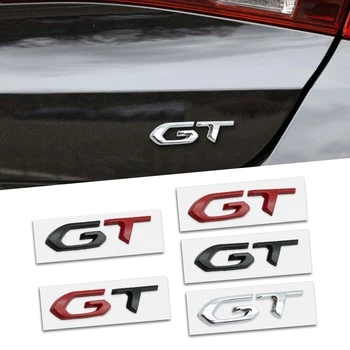 За автомобили Peugeot GT 3D Метални букви Лого Икона Стикери Стикер на задния Багажник на колата Алфавитная Емблемата на Стикер за стайлинг Аксесоари
