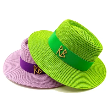 Лятната сламена шапка от слънцето 2024 с вдлъбнати и изпъкнала горна част, регулируеми ластични колани, аксесоари за мъже и жени, солнцезащитная шапка, градинска и плажна шапка