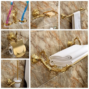 Закачалка за съхранение в банята златна закачалка с хавлиени кърпи, медни закачалка за кърпа, костюм за баня
