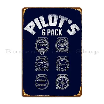 Забавна тениска пилот Pilot S 6 Опаковки Авиационна тениска Метален знак Стенен декор Създаване на Таблетки Рисувани Стенни Лидице Знак кино Плакат