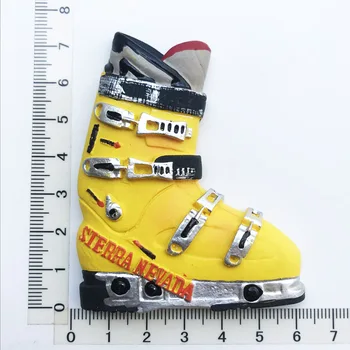 Американските ски обувки, Магнити за хладилник, Пътен 3D Паметник на Магнитен Хладилник