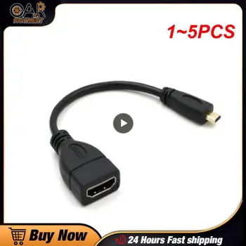 1 ~ 5ШТ За Преобразуване Aux Usb CablePlayer MP3 аудио кабел 3.5 мм Аудио Кръгла Корона Т-образен Щекер За Свързване Към U-Диск на Преносим