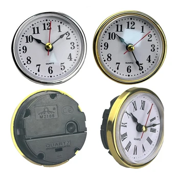 Класически часовници Занаятите Кварцов механизъм Диаметър 65 мм, Кръгли часовник с римски номер Малки Часики с арабски цифри Декора на стените