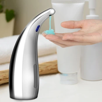 Автоматично дозиране система за течен сапун с инфрачервен интелигентен сензор, Безконтактно Диспенсер дезинфектант ABS за кухня и баня