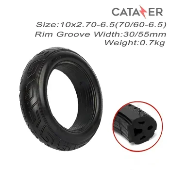 10 инча, 10x2.70-6.5 (70/60-6,5), плътна гума за електрически скутер, бескамерная, не надуваема гума за XiaoMi № 9