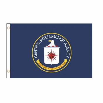 Обичай банер CIA Flag Банер 2ft * 3 фут 3 фут * 5ft полиестер спортен QZ-208