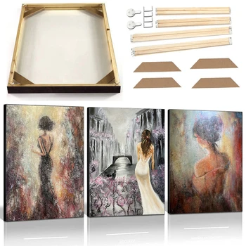 Рокля Дамско Реколта Плакатные щампи с рамка Секси момиче Отзад Платно Картина с маслени бои на Абстрактното изкуство за Рисуване на Портрет на Стенни модел