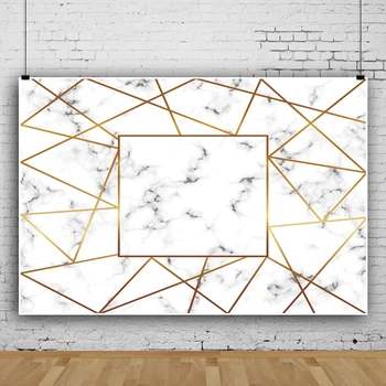 Стена от бяла мраморна текстура Laeacco, Абстрактна Златна рамка, Снимков фон, Семейна фотосесия, на Фона на фотосесия, фотографско студио