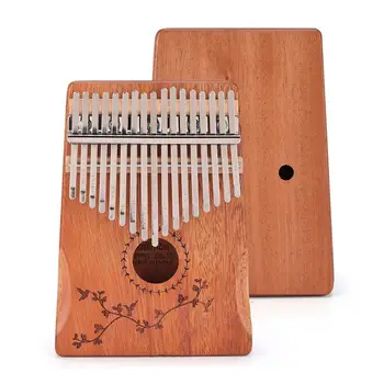 НОВО пиано Muspor Kalimba с 17 клавиши от махагон Kalimba Finger Piano Музикален инструмент за запис на изпълнения