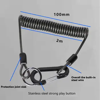Гъвкав кабел за борба с риба, външен кука, подвесная ключалката с висока разтегливост, защита от загуба на въже, използването на катерене