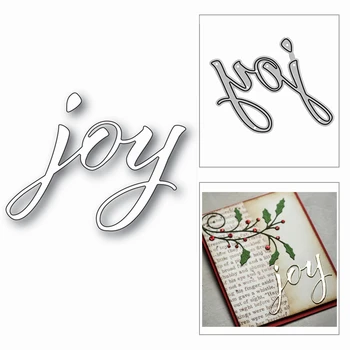 Нов Сценарий Коледа Joy Words 2020 Метални Режещи Печати за 