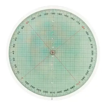 Морска Логаритмична линийка Преносима Здрава, Лесна за използване на Профили Здрава Измервателна скала за изграждане на графика на Ветроходни кръгова линия Навигационен инструмент