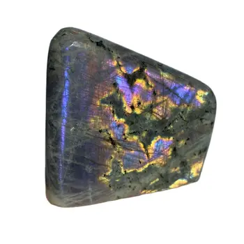 Натурален Лилаво Crystal Labradorite Проба от необработени минерал Духовна Медитация Исцеляющий Подарък Камък Декорация на дома