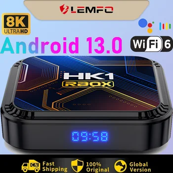 LEMFO HK1RBOX K8S Smart TV Box Android 13 RK3528 64G 8K HDR10 WIFI6 Android TV Box 2024 мултимедиен плейър Телеприставка PK DQ08 H96 X96