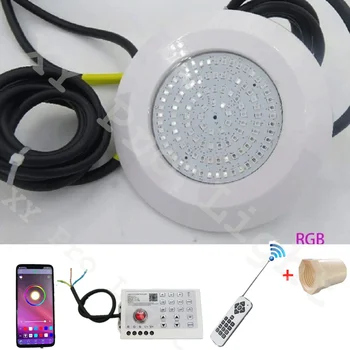 RGB led лампа за басейн, 12 W Bluetooth APP Control DC12V Външен/ вътрешен подводен светлинен фонтан Пейзаж лампа Piscina Luz Прожектор