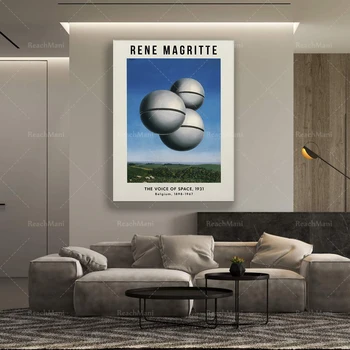 Рене Магрит - Гласът на космоса, 1931 - Плакат, Платно за Декор за дома - Реколта живопис, Сюрреализъм, Съвременно изкуство, Стенно изкуство