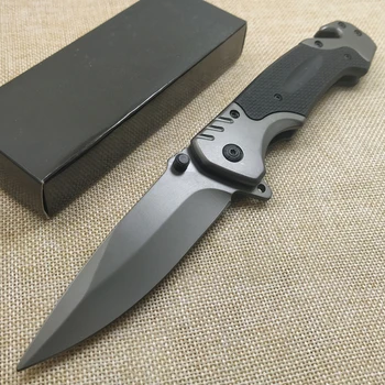 Универсален Черен Сгъваем нож с острие 9CR15MOV, ръкохватка VG10, ножове за оцеляване, къмпинг, Лов Джобен нож, Тактически нож, Мультиинструменты
