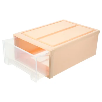 Плъзгаща Прозрачна Кутия За съхранение Пластмасов шкаф за Обувки Многофункционален Розово 8л 31*22*12 Контейнер Штабелируемый