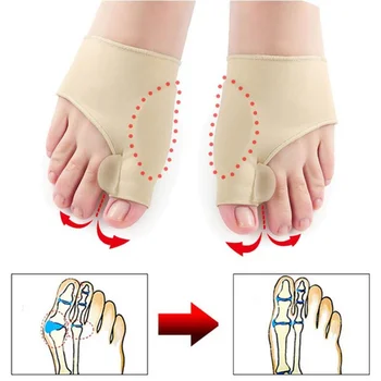 Разделител за пръстите на Крака Коректор Вальгусной деформация на палеца на Крака Чук Изправяне на краката Болкоуспокояващи Ортопедични Инструменти за Педикюр Грижа за краката 1 чифт