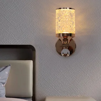Модерен златен Луксозен минималистичен, с монтиран на стената лампа, led лампа за дневна, прикроватной нощни шкафчета, коридор, коридор, вътрешни тела
