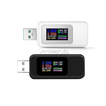 0-6.5 A 4-30 В Интелигентен USB-м Цветен Екран Usb-Тестер и Зарядно Устройство Детектор Волтметър Амперметър