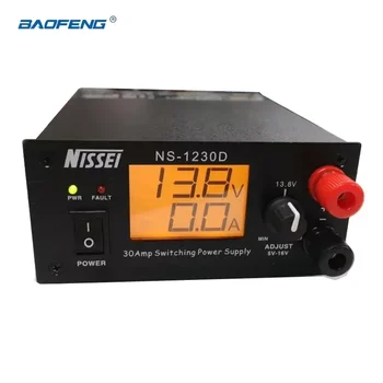 Nissei NS-1230D Импулсно захранване радио 13,8 В 25А 5-16 В Регулируема електромера ac 110/230 В NS1230D