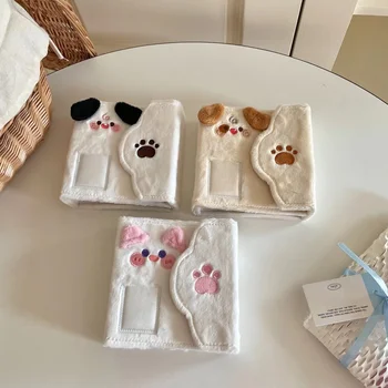Нова серия Kawaii Cat Dog shape Пухкави Kpop Photocards Биндер 