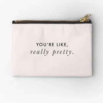 Да се радвате на Наистина красиви Mean girls Торбички с цип Бикини Монета Чисто Козметичен Малък джоб за съхранение на Чорапи Мъжки чанти за пари Ключ