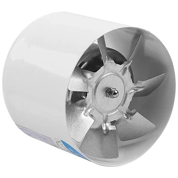 4-Инчов вграден канален вентилатор, вентилатор с метална тръба, вентилатор, Мини-аспиратор, стенен вентилатор за баня, тоалетна